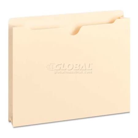 Smead Smead  2-Ply Top File Jackets, 2" Accordion Expansion, Letter, 11 Point Manila, 50/Box 75560
